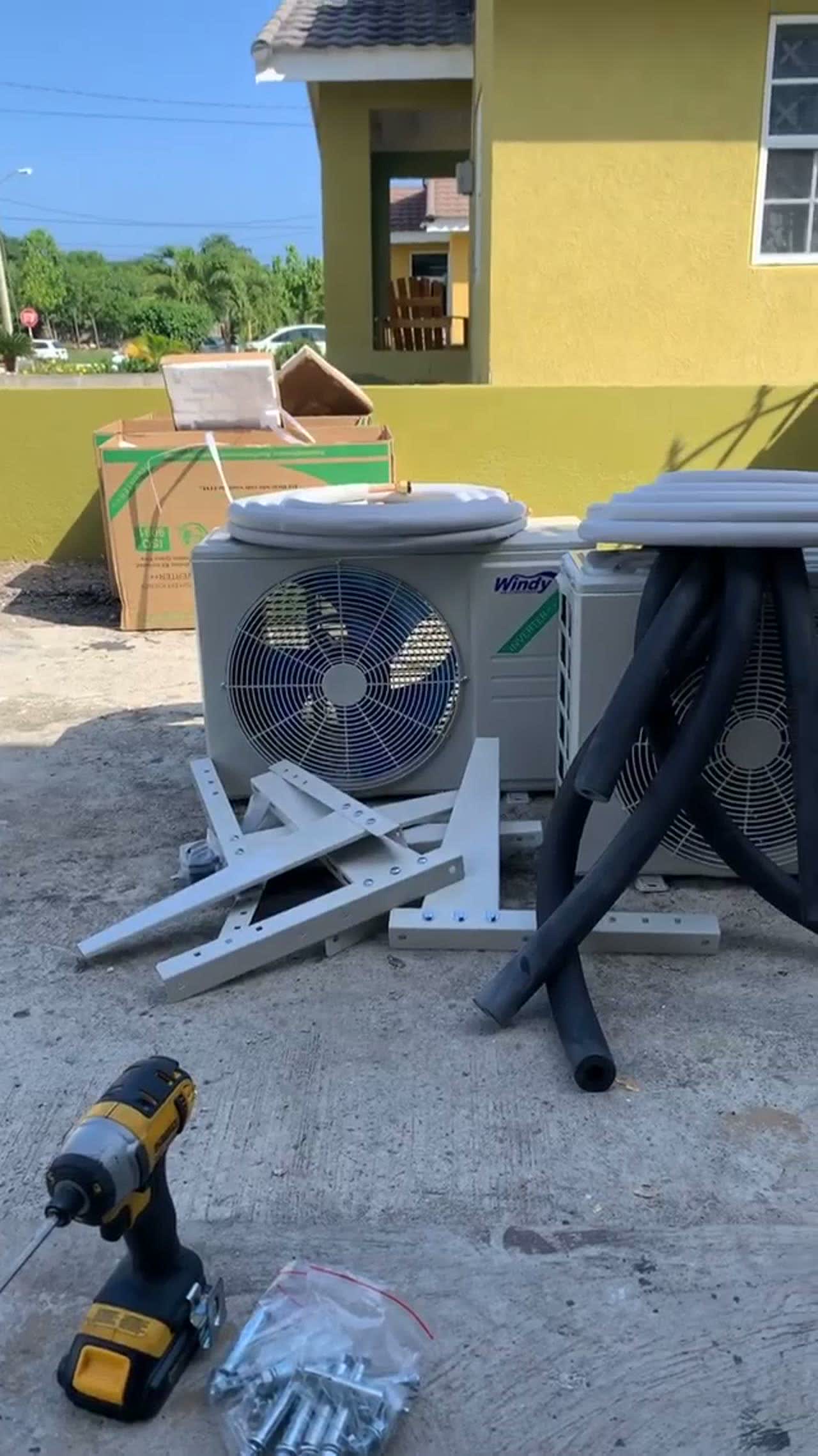Windy units and brackets on site